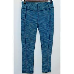 Title‎ Nine Activewear Leggings - Size S - Beautiful Blue-Green Pattern